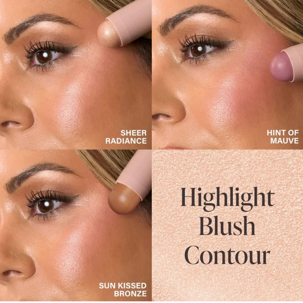 🌺Mally Sun Kissed Bronze Cream Blush Shimmer, Shape & Glow Face Defining Stick